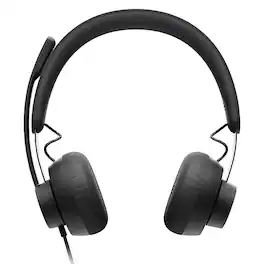 Logitech - Zone Wired Noise Cancelling On-Ear Headset for Microsoft Teams - Graphite