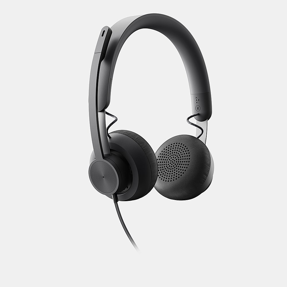 Alt View 13. Logitech - Zone Wired Noise Cancelling Headset for Microsoft Teams - Graphite.