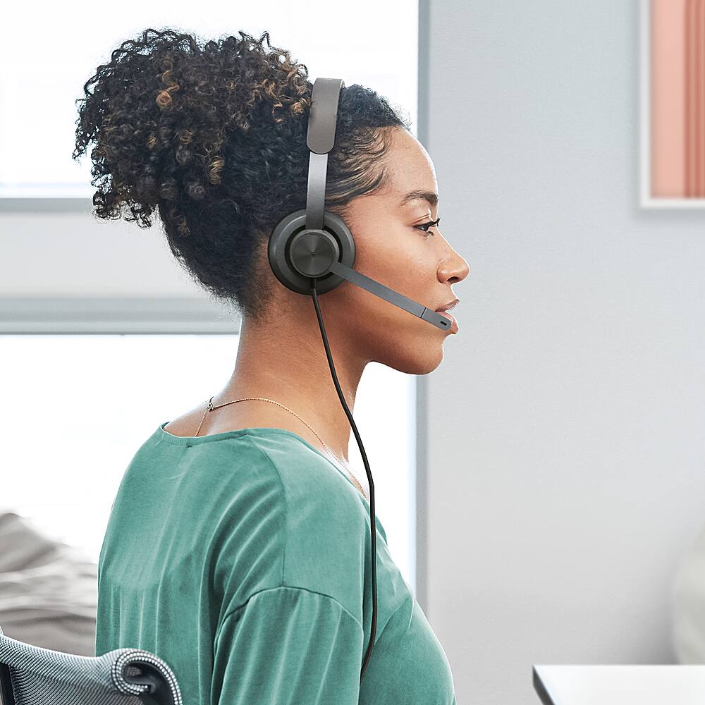 Casque Logitech Zone Wired Certifié Microsoft Teams - Micro Anti-bruit, Transducteurs 40 Mm - Confort Toute La Journée - Graphite