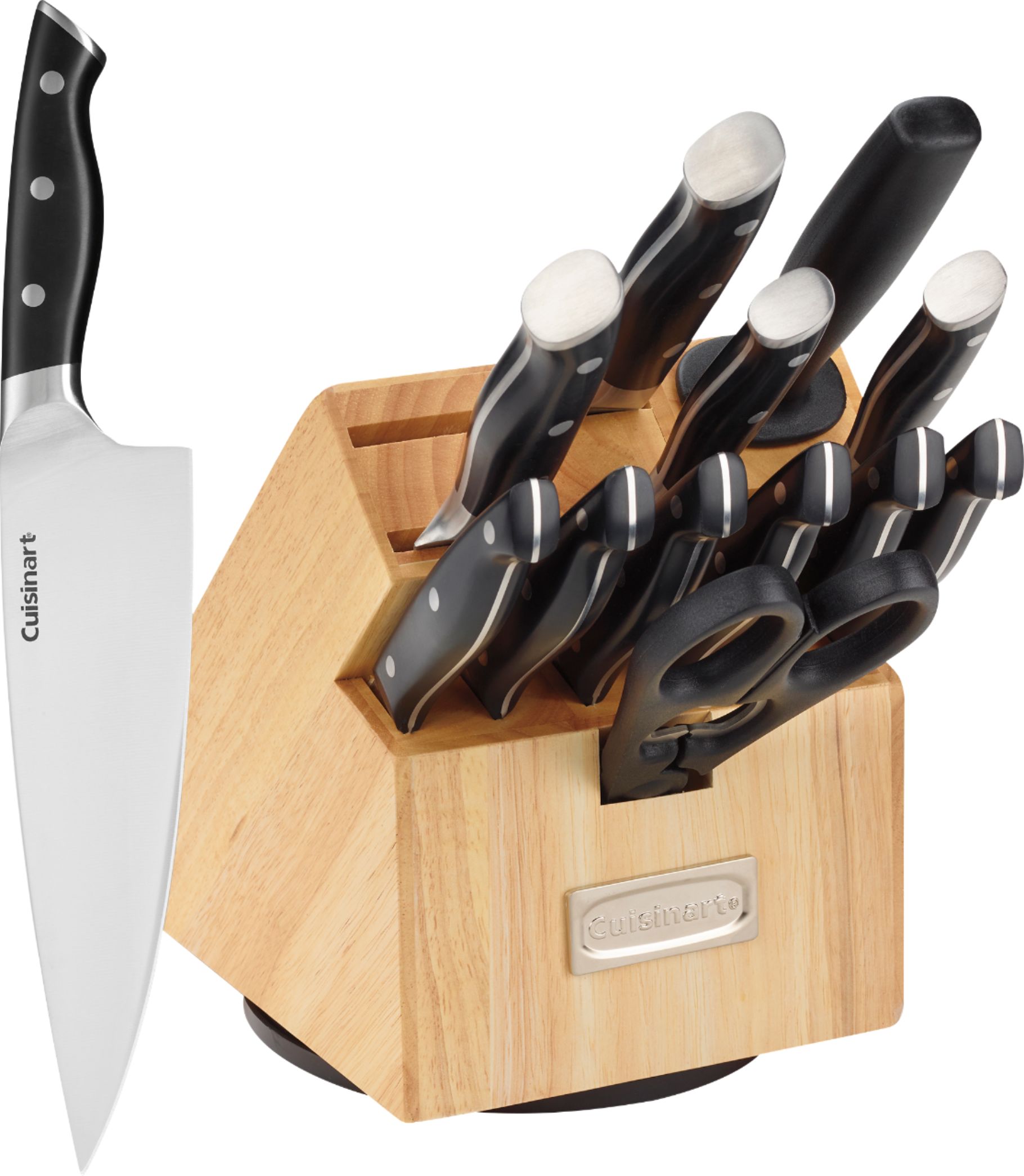 Cuisinart Classic 15-Piece Knife Set Stainless Steel C77TRR-15P - Best Buy Cuisinart Classic Stainless Steel Knife Set