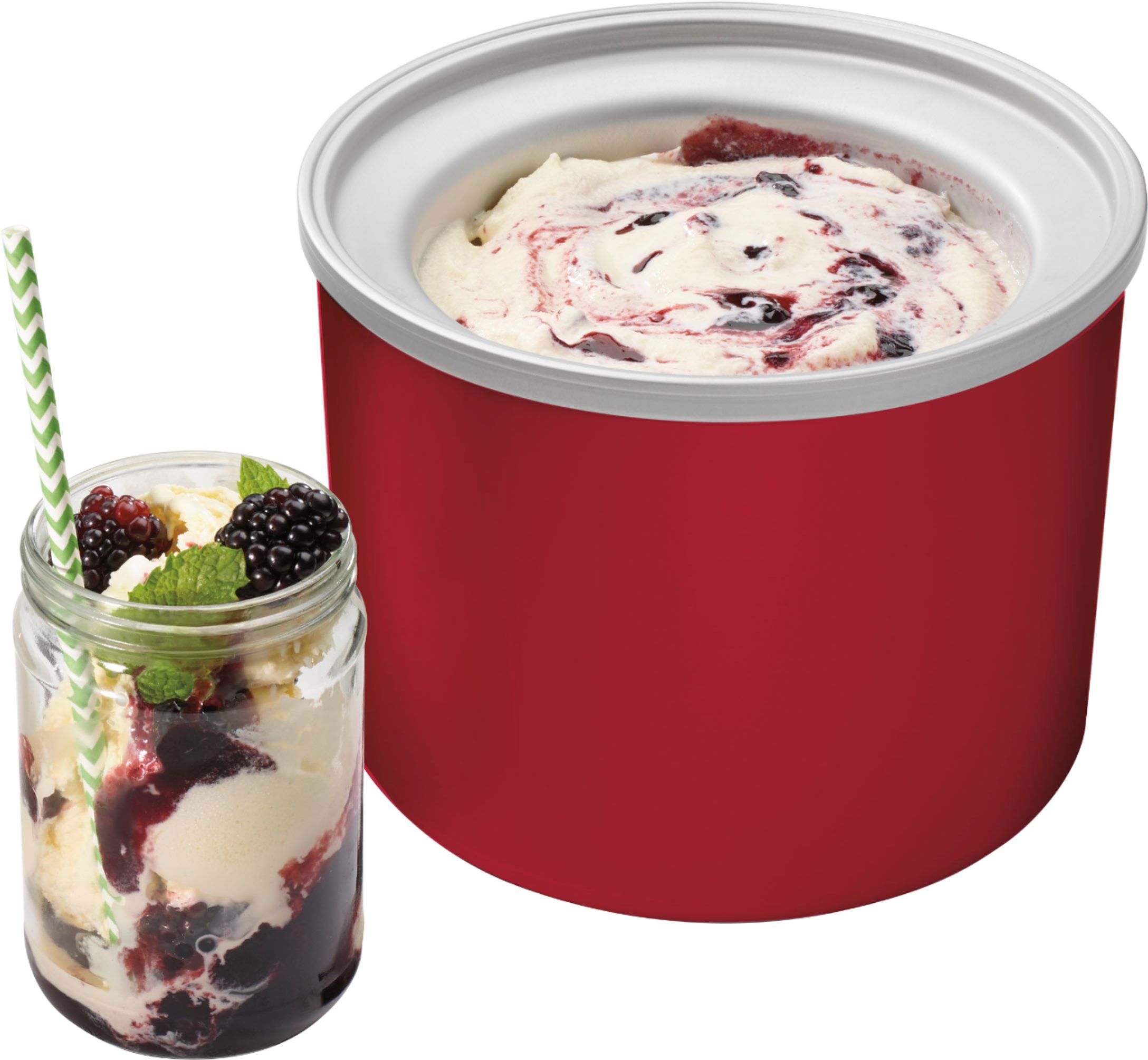Best Buy: Cuisinart 1-1/2-Quart Automatic Frozen Yogurt, Ice Cream and  Sorbet Maker Red ICE-21R