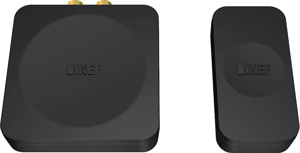 Front. KEF - Wireless Subwoofer Adapter Kit - Black.