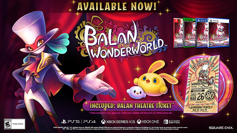 Left View: Balan Wonderworld - Nintendo Switch