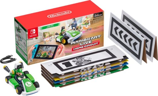 Front Zoom. Mario Kart Live: Home Circuit - Luigi Set Luigi Edition - Nintendo Switch, Nintendo Switch Lite.