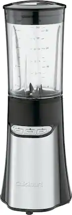 Left. Cuisinart - SmartPower 32-Oz. Single Serve Blender/Chopper - Aluminum.