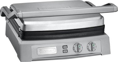 Cuisinart - Griddler Deluxe Electric Griddle - Stainless Steel - Angle_Zoom