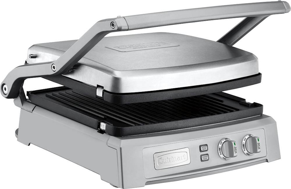 Alt View 12. Cuisinart - Griddler Deluxe Electric Griddle - Stainless Steel.