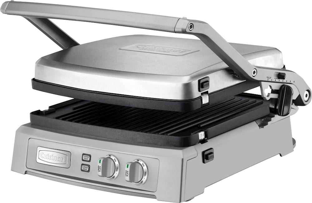 Cuisinart Griddler Deluxe Electric Griddle Stainless Steel GR-150P1 Best  Buy