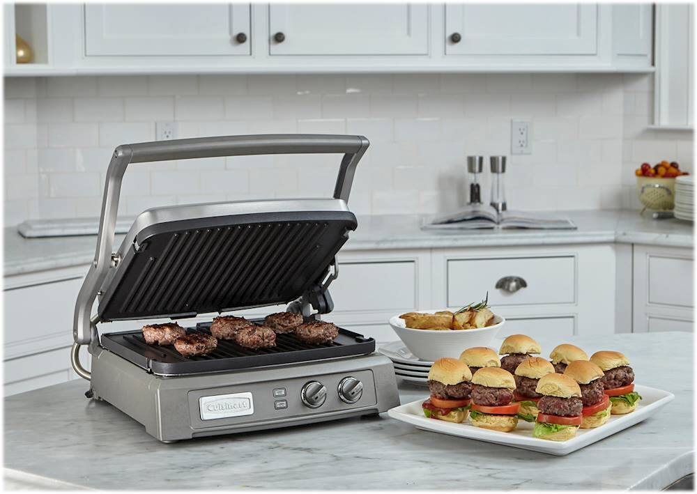 Alt View 18. Cuisinart - Griddler Deluxe Electric Griddle - Stainless Steel.