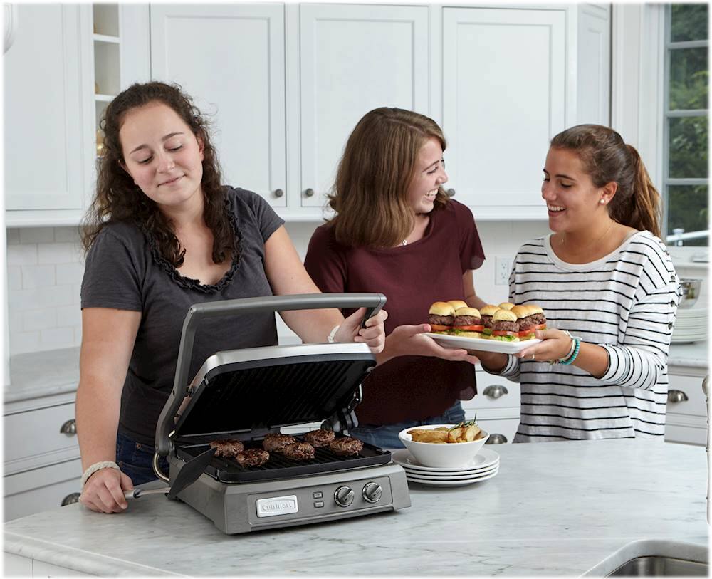 Alt View 19. Cuisinart - Griddler Deluxe Electric Griddle - Stainless Steel.
