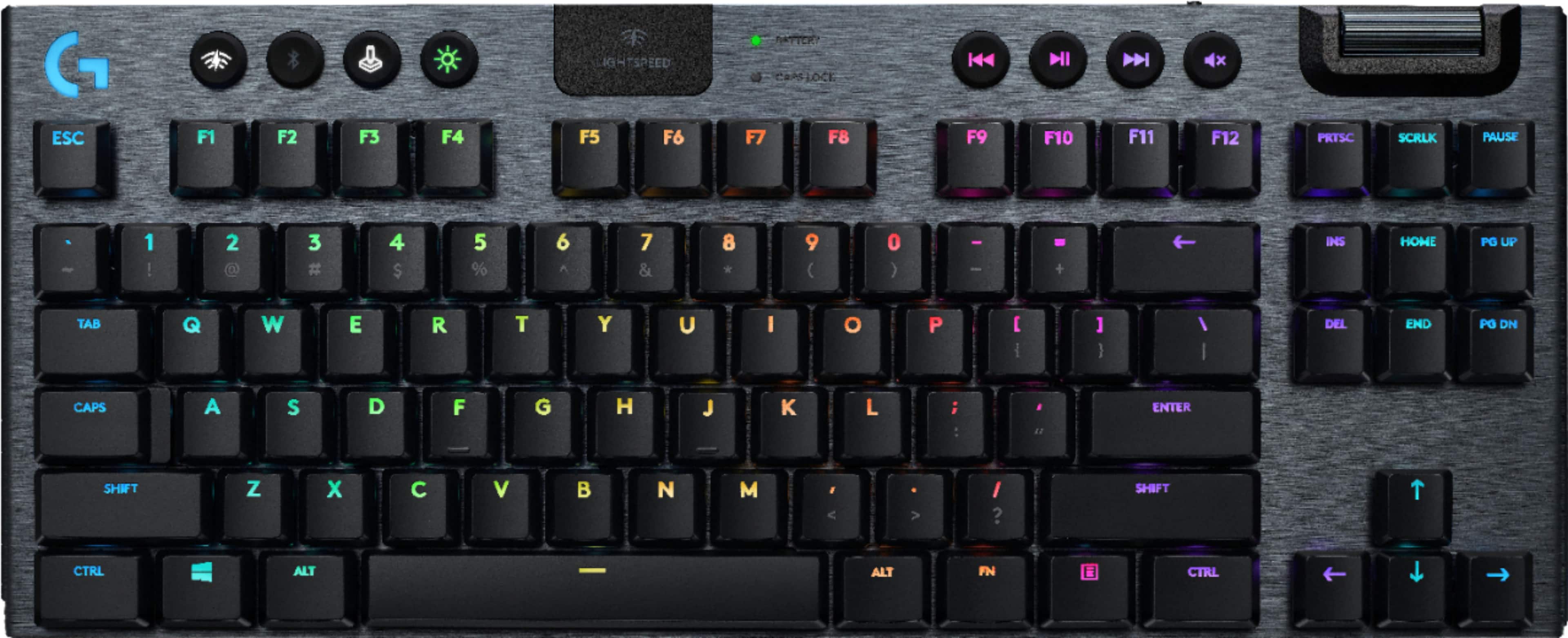 Logitech G915 TKL Wireless Mechanical GL Tactile Keyboard with RGB Backlighting Black 920-009495 - Best