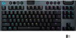 Logitech - G915 LIGHTSPEED TKL Wireless Mechanical GL Clicky Switch Gaming Keyboard with RBG Backlighting - Black