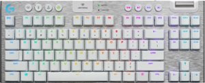 Logitech - G915 LIGHTSPEED TKL Wireless Mechanical GL Tactile Switch Gaming Keyboard with RGB Backlighting - White