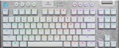 Logitech - G915 LIGHTSPEED TKL Wireless Mechanical GL Tactile Switch Gaming Keyboard with RGB Backlighting - White - Front_Zoom