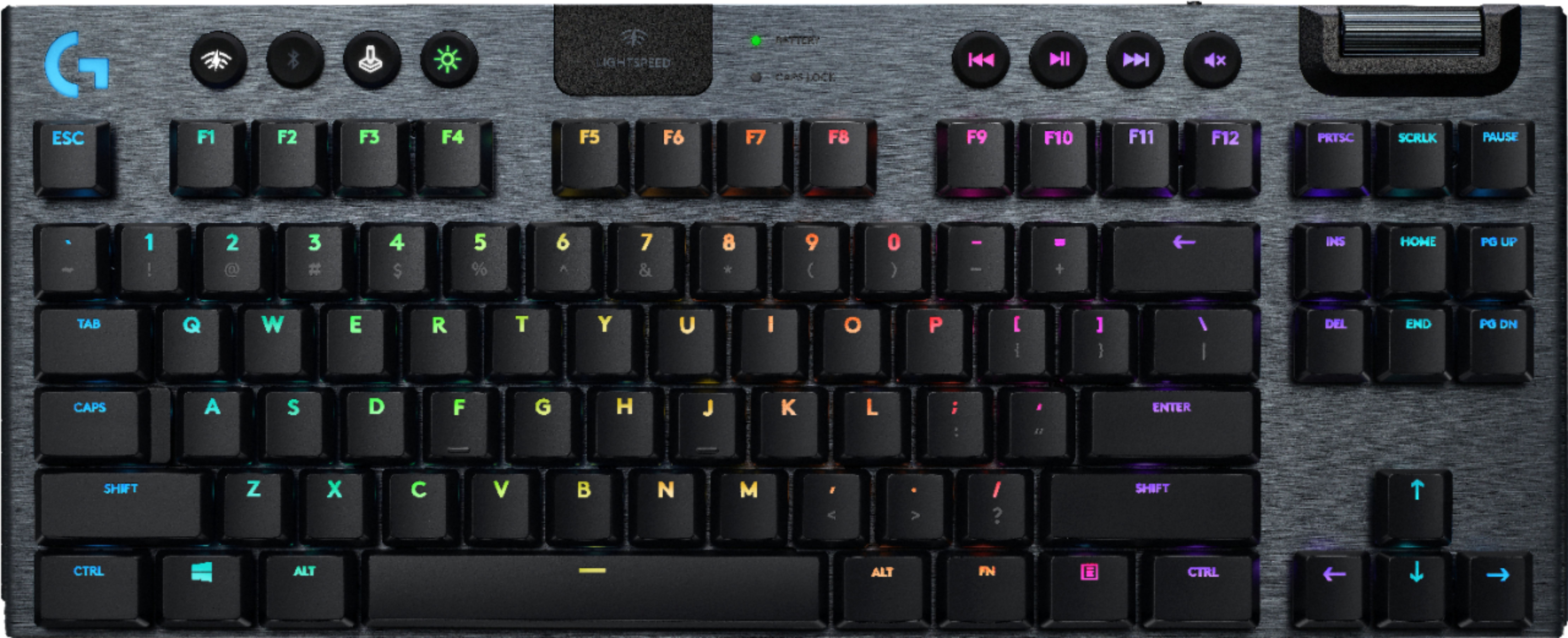 Logitech - G915 LIGHTSPEED TKL Wireless Mechanical GL Linear Switch Gaming  Keyboard with RBG Backlighting - Black