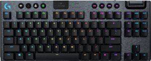 Logitech - G915 LIGHTSPEED TKL Wireless Mechanical GL Linear Switch Gaming Keyboard with RBG Backlighting - Black - Front_Zoom