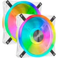 CORSAIR - QL Series 140mm Cooling Fan Kit with RGB Lighting - White - Front_Zoom