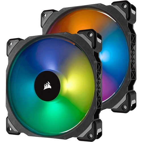 CORSAIR - ML Series PRO 140mm Cooling Fan Kit with RGB Lighting - White/Blue/Yellow/Red/Green/Orange/Violet