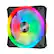Alt View 11. CORSAIR - QL Series RGB 120mm Computer Case Fan - Black.