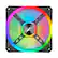 Alt View 16. CORSAIR - QL Series RGB 120mm Computer Case Fan - Black.