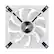 Alt View 17. CORSAIR - QL Series RGB 140mm Computer Case Fan - White.