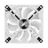 Alt View 16. CORSAIR - QL Series RGB 120mm Computer Case Fan - White.