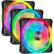 Front. CORSAIR - QL Series RGB 120mm Computer Case Fan (3-pack) - Black.