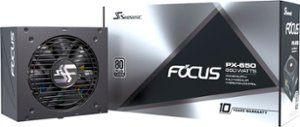 Seasonic - FOCUS PX-650, 650W 80+ Platinum PSU, Full-Modular, Fan Control in Fanless, Silent, Cooling Mode, 10 Yr Warranty - Black - Front_Zoom