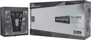 Seasonic - PRIME TX-1000, 1000W 80+ Titanium PSU, Full-Modular, Fan Control in Fanless, Silent, Cooling Mode, 12 Yr Warranty - Black - Front_Zoom