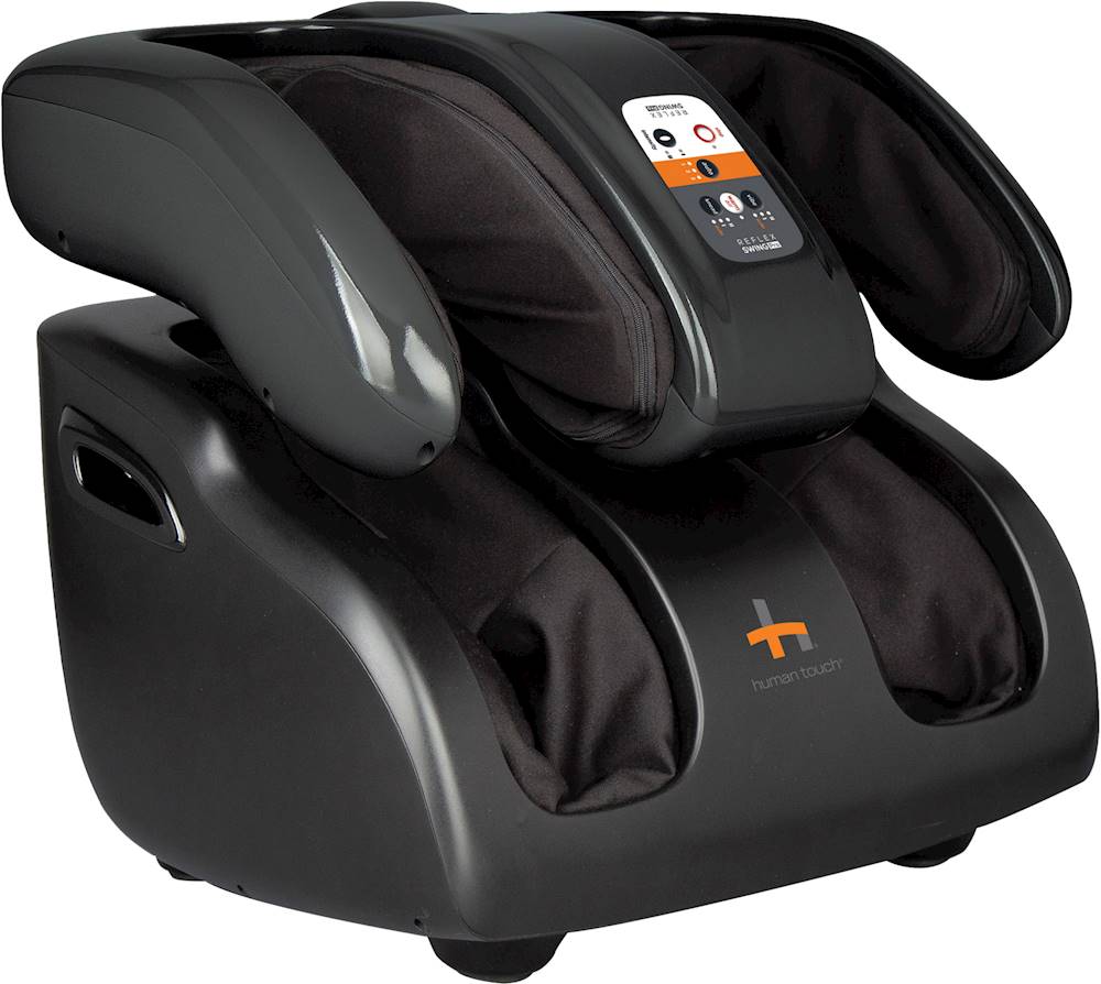 Angle View: Human Touch - Reflex SWING Pro Foot, Calf, and Thigh Massager - Black/Gray