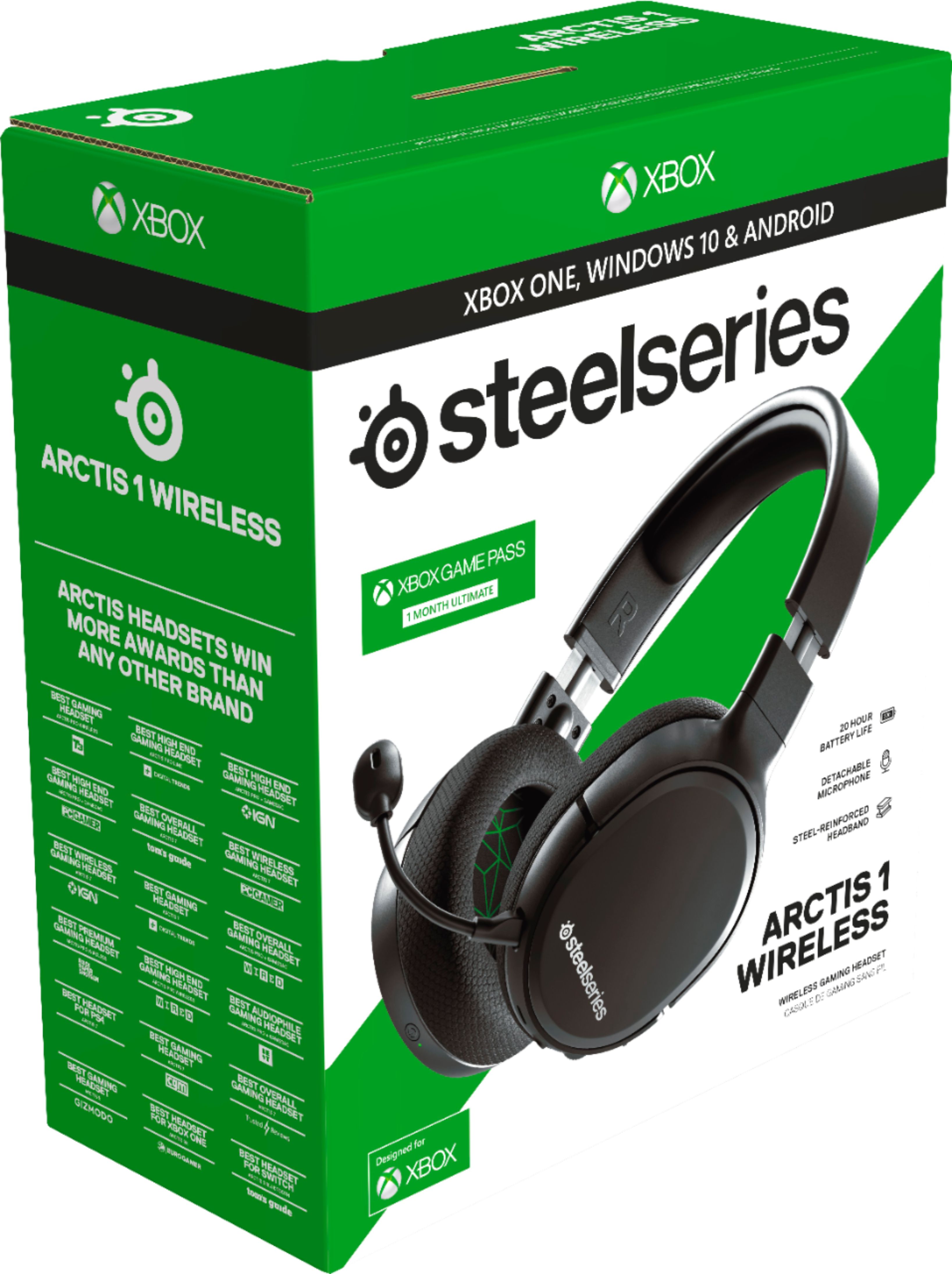 scheidsrechter gelijktijdig Peer Best Buy: SteelSeries Arctis 1 Wireless Gaming Headset for Xbox Series X,  and Xbox Series S, Xbox One Black 61502