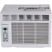 Keystone - 6,000 BTU Window-Mounted Air Conditioner with Follow Me LCD Remote Control - White - Front_Zoom