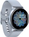 Angle Zoom. Samsung - Geek Squad Certified Refurbished Galaxy Watch Active2 Smartwatch 40mm Aluminum - Cloud Silver.