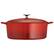 Angle. Tramontina - Gourmet 7-Quart Covered Dutch Oven - Red.