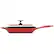 Angle. Tramontina - Grill Pan - Red/Matte Black.
