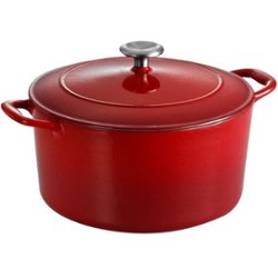 Tramontina - Gourmet 6.5-Quart Covered Dutch Oven - Red - Angle_Zoom