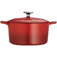 Tramontina - Gourmet 3.5-Quart Covered Dutch Oven - Red - Angle_Zoom