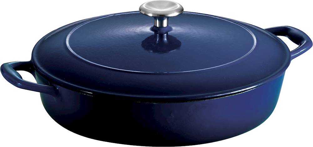 10,56 quart Cast Iron Braiser with Cast Iron Lid, Outdoor Cooking