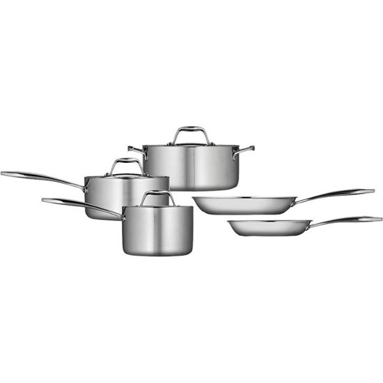 Calphalon 3-Piece Tri-Ply Clad Stainless Steel Skillet Set