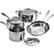 Alt View Zoom 11. Tramontina - Gourmet Tri-Ply Clad 8-Piece Cookware Set - Stainless Steel.