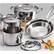 Alt View 13. Tramontina - Gourmet Tri-Ply Clad 8-Piece Cookware Set - Stainless Steel.