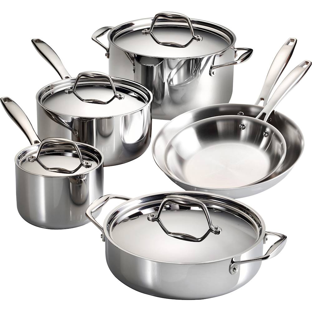 Tramontina Cookware Set Stainless Steel Tri-Ply Base, 80101/203Ds