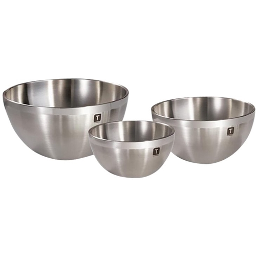 Angle View: Tramontina - Mixing Bowl Set - Satin With Mirror Accent Border