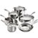 Alt View Zoom 11. Tramontina - Gourmet Tri-Ply Clad 12-Piece Cookware Set - Stainless Steel.