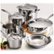 Alt View Zoom 13. Tramontina - Gourmet Tri-Ply Clad 12-Piece Cookware Set - Stainless Steel.