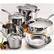 Alt View 13. Tramontina - Gourmet Tri-Ply Clad 12-Piece Cookware Set - Stainless Steel.