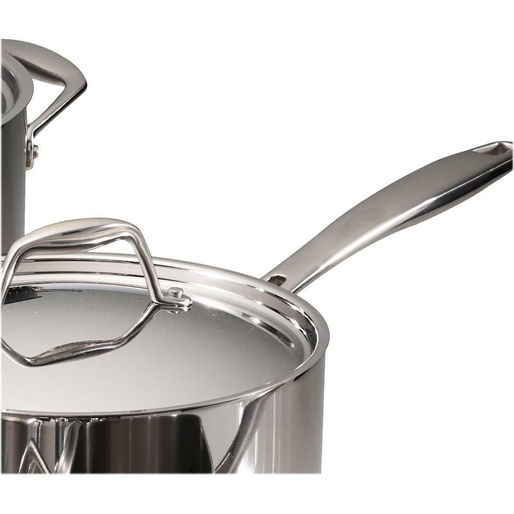Tramontina Gourmet Tri-Ply Clad 2 qt. Stainless Steel Sauce Pan with Lid  80116/022DS - The Home Depot