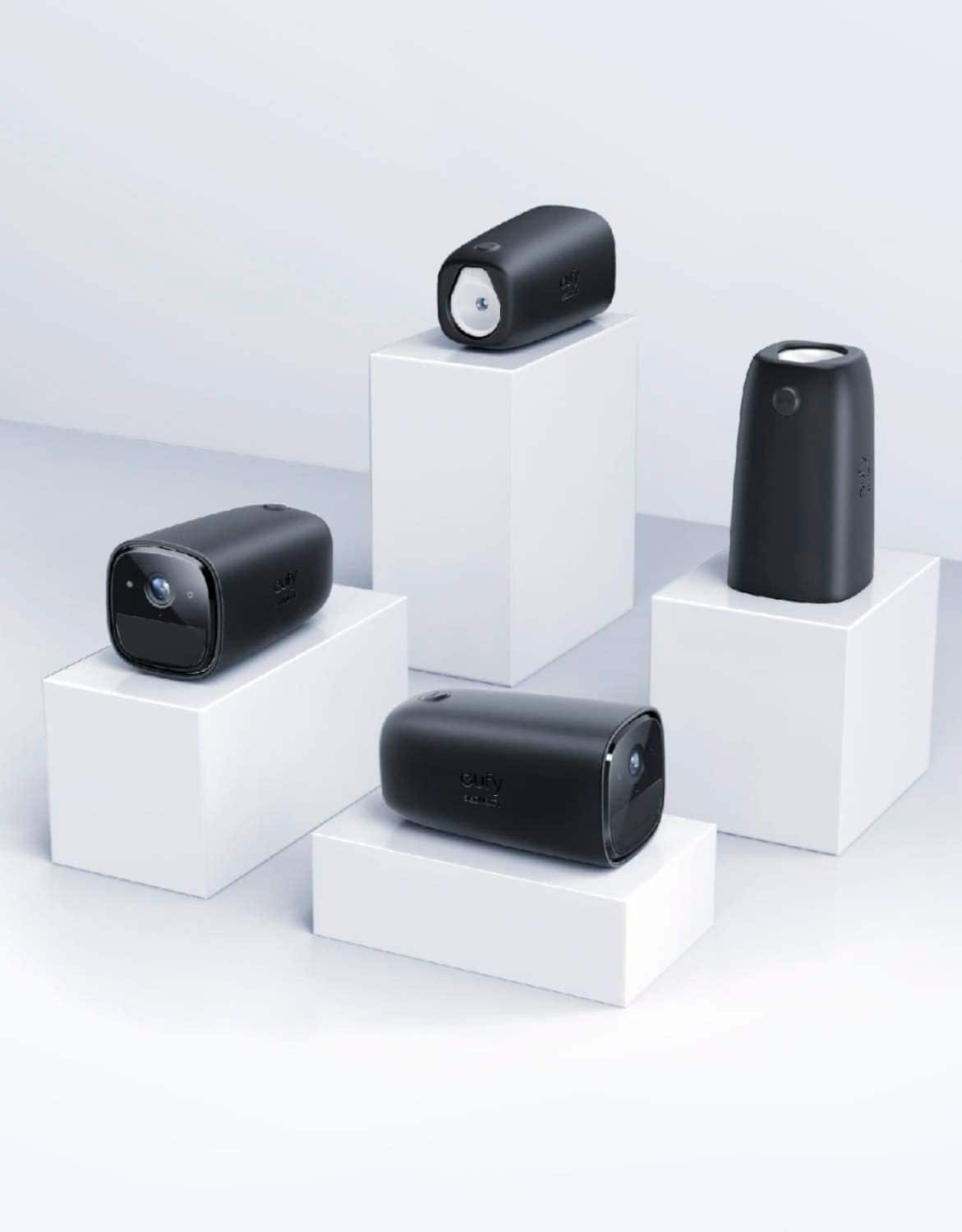 eufy Security - Silicone Skin for eufyCam 1 and 2/2 Pro (2-Pack) - Black - Angle_Zoom