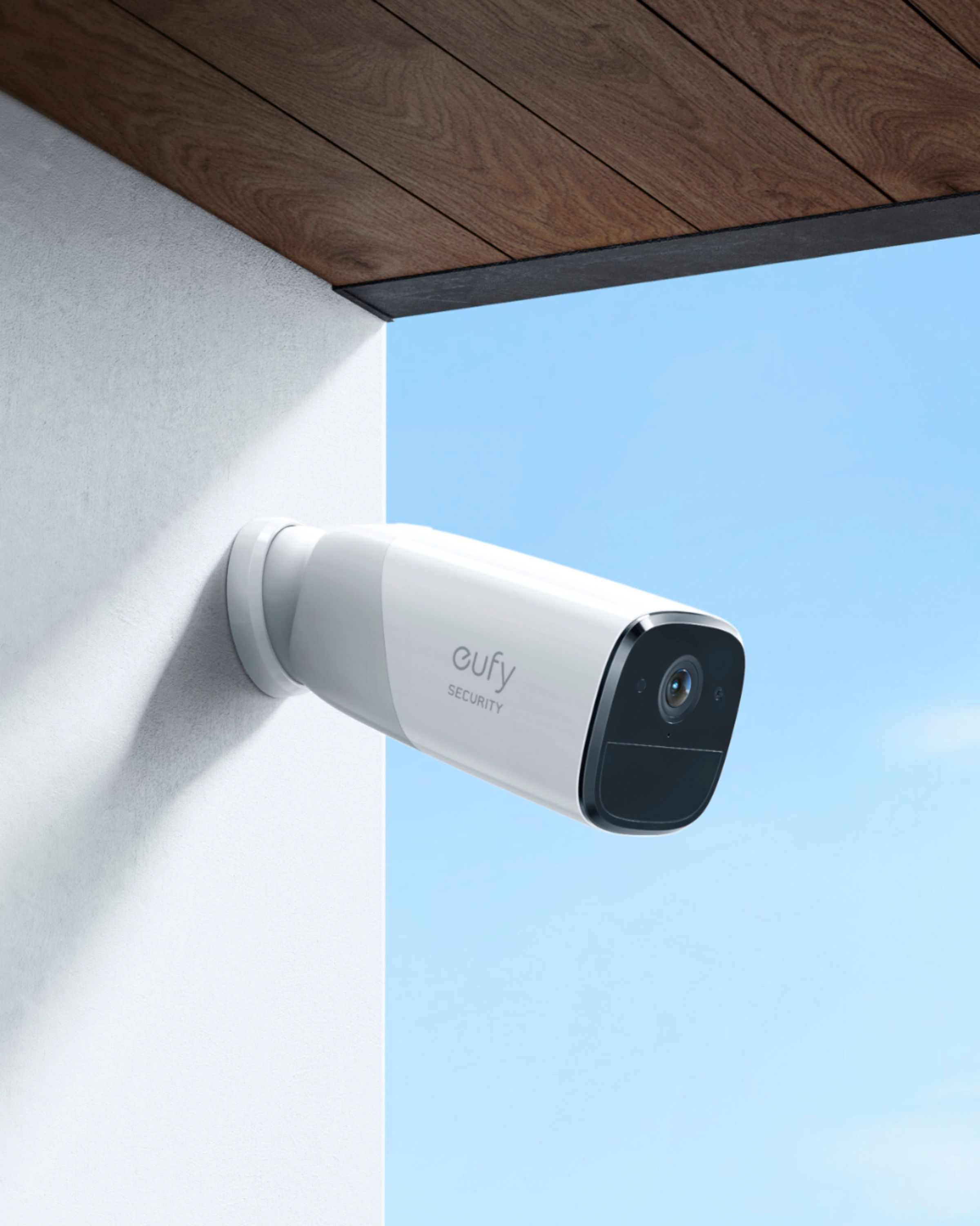 Angle View: eufy Security - Outdoor Cam Pro Wired 2K Spotlight Camera - White