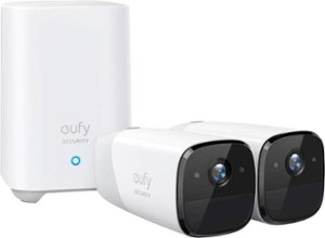 eufy Security - eufyCam 2 Pro 2-Camera Indoor/Outdoor Wireless 2K 16G Home Security System - White